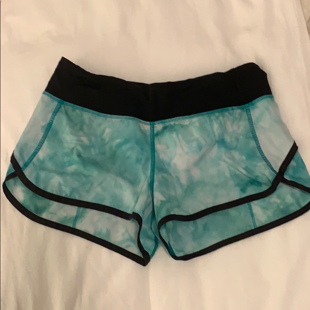 lululemon Aqua Tie-Dye Speed Up Short